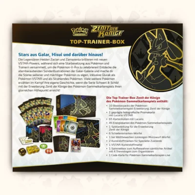 Alternative view of Pokémon TCG: Sword & Shield - Zenit der Könige Top Trainer Box